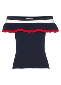 AJC, Damen Pullover, Marine / Rot / Wei&szlig;