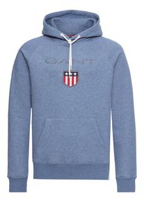 Gant, Herren Kapuzen-Sweatshirt, Hellblau / Mischfarben