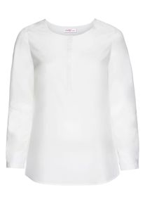 sheego Class, Damen Tunika in schlichtem Design, Offwhite