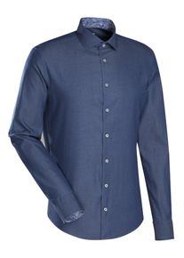Jacques Britt, Herren Casual-Hemd ' Slim Fit ', Blau