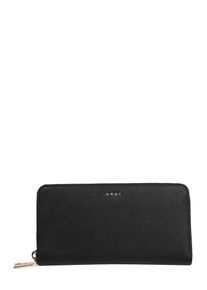 DKNY, Damen Geldbörse 'LG ZIP AROUND- PEBBLE', Gold / Schwarz