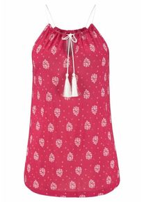 s.Oliver RED LABEL Beachwear, Damen Beachwear Strandtop, Melone / Weiß