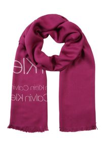 Calvin Klein, Damen Schal 'INDUSTRIAL LOGO', Magenta / Weiß