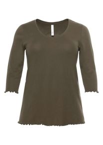 sheego Casual, Damen Shirt, Khaki