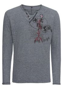 Key Largo, Herren Langarmshirt, Grau