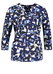 Gerry Weber, Damen T-Shirt, Blau / Grau / Weiß