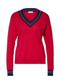Lacoste, Damen Pullover, Blau / Rot