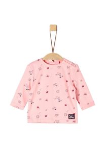 s.Oliver Junior, M&auml;dchen Langarmshirt, Cyclam / Pastellpink / Schwarz