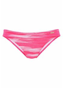 Sunseeker, Damen Bikini-Hose 'Physical', Pink / Weiß