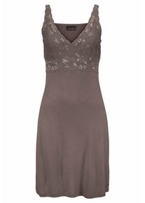 Lascana, Damen Kurzes Neglig&eacute;e, Taupe