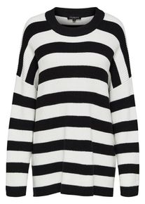 Selected Femme, Damen Pullover, Schwarz / Wei&szlig;