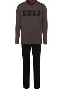 Marc O'Polo Marc O'Polo, Herren Pyjama, Braun / Rot / Schwarz