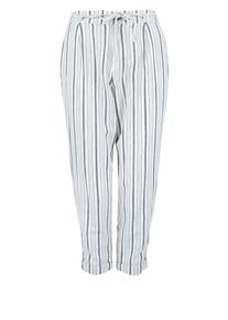 s.Oliver RED LABEL, Damen Anklehose, Royalblau / Weiß