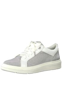 s.Oliver RED LABEL, Damen Sneaker, Silber / Wei&szlig;