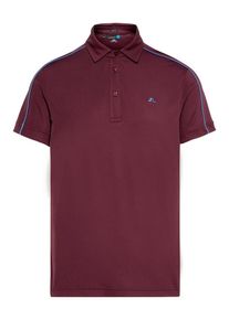 J. Lindeberg J.Lindeberg, Herren 'Club T Reg Lux Pique' Poloshirt, Hellblau / Dunkelrot