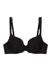 Lingadore, Damen Uni Fit T Shirt BH 'DAILY LACE', Schwarz