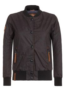 Naketano, Damen Collegejacke 'Frei & Gef&auml;hrlich', Rostbraun / Schwarz