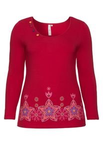 Joe Browns, Damen Langarmshirt, Mischfarben / Karminrot