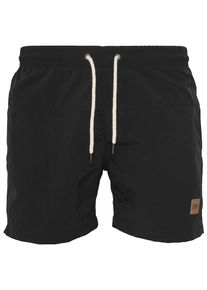 Urban Classics, Herren Badeshorts 'Block Swim Shorts', Schwarz