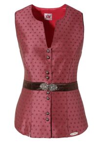 Spieth & Wensky SPIETH & WENSKY, Damen Trachtenmieder mit Brosche, Altrosa