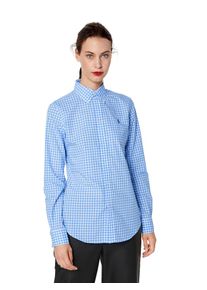 Polo Ralph Lauren, Damen Bluse, Hellblau / Offwhite