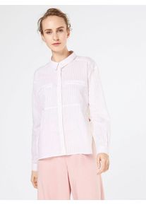 Noisy may, Damen Bluse 'JACK', Rosa / Wei&szlig;