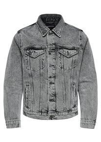 Selected Homme, Herren Jeansjacke, Schwarzmeliert