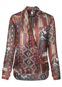 Seidensticker, Damen Fashion-Bluse 'Schwarze Rose', Mischfarben / Rostrot