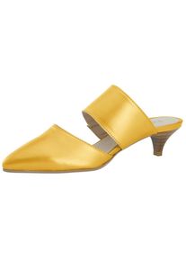 Heine, Damen Slipper 'Sabot', Beige / Goldgelb