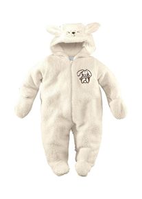 Klitzeklein, M&auml;dchen Pl&uuml;schoverall, Creme