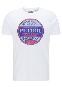 PETROL INDUSTRIES, Herren T-Shirt, Saphir / Hellgrau / Cranberry / Weiß