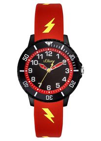 s.Oliver RED LABEL, uhr 'SO-3559-PQ', Gelb / Rot / Schwarz