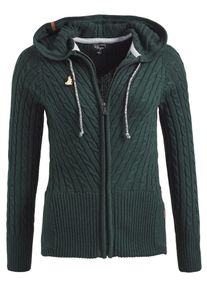 Khujo, Damen Strickjacke 'KIERA', Dunkelgr&uuml;n