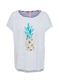 s.Oliver RED LABEL, Damen T-Shirt, Navy / Weiß