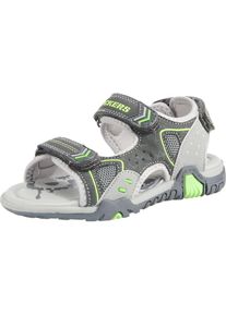 Dockers by Gerli, Sandale, Grau / Kiwi / Offwhite