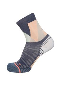 Stance, Herren Run Fusion Arch Crew Laufsocken, Dunkelblau / Pfirsich