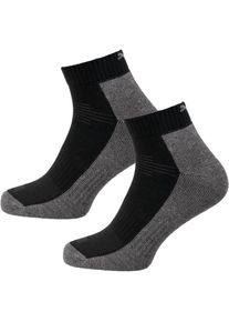 Puma, Herren Sportkurzsocken, Dunkelgrau / Schwarz