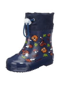 Playshoes, Gummistiefel Waldtiere gef&uuml;ttert, Dunkelblau / Mischfarben