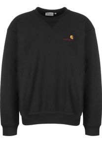 Carhartt Work In Progress Carhartt WIP, Herren Sweatshirt 'American Script', Schwarz