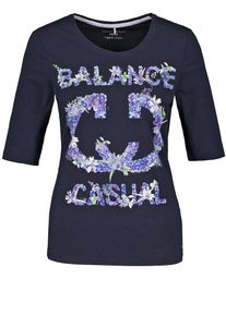 Gerry Weber, Damen Shirt 'Balance', Navy / Helllila