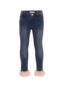 name it, M&auml;dchen Jeans, Dunkelblau / Pastellorange