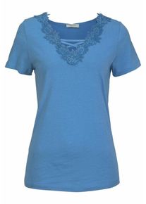 Boysen's BOYSEN'S, Damen V-Shirt, Himmelblau