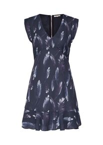 Funky Buddha, Damen Kleid, Violettblau / Schwarz