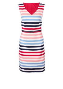 s.Oliver RED LABEL, Damen Kleid, Hellblau / Dunkelblau / Pink / Rosa / Weiß