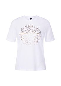 Véro Moda VERO MODA, Damen Shirt 'AMELIA', Gold / Weiß
