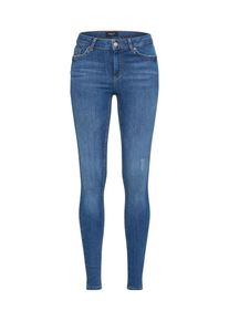 Pieces, Damen Skinny Jeans 'PCFIVE DELLY B181', Blue Denim