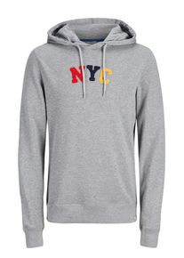 Jack & Jones JACK & JONES, Herren Fleece Artwork Sweatshirt, Grau