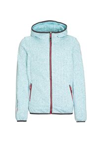 Killtec, M&auml;dchen Strickfleecejacke 'ABINE', T&uuml;rkis / Rot