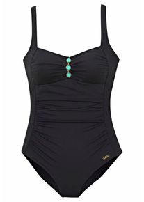 Lascana, Damen Badeanzug mit wattierten Cups, Schwarz