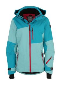 Killtec, Damen Skijacke 'Luira', Türkis / Hellblau / Rot / Schwarz